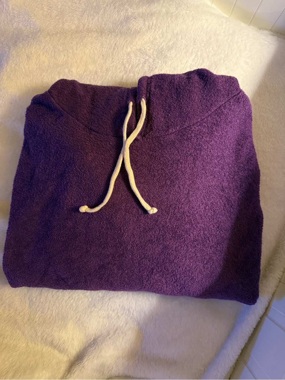 American Vintage Womens Purple Hooded Sweater